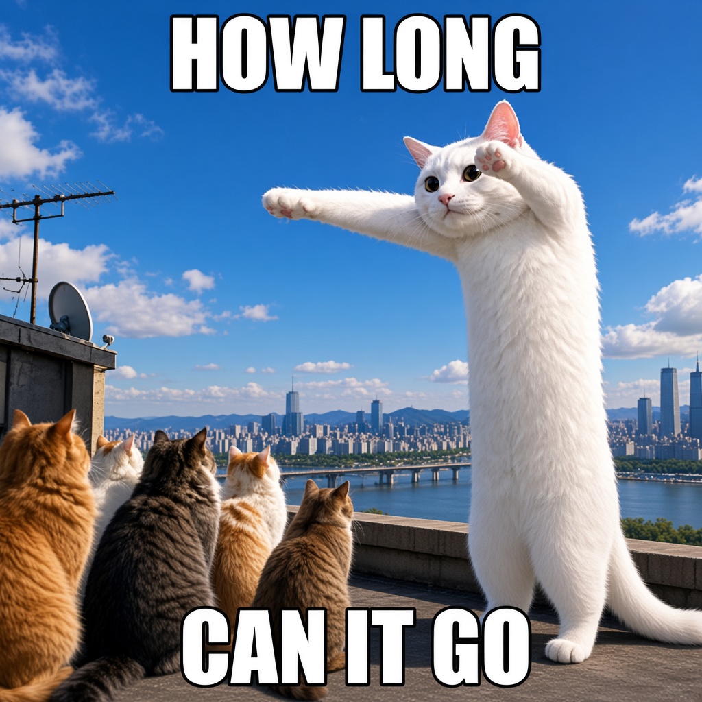 How long can it go meme